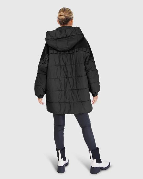 Belle &amp; Bloom Say It Again Quilted Jacket Black