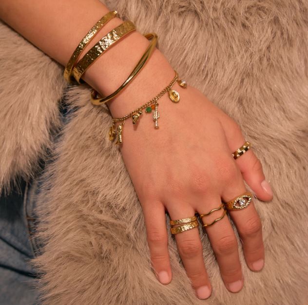 AOE Rodeo Gold Charm Bracelet