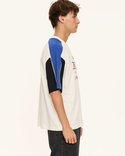 Thrills Rapid Fire Panel Box Fit Oversize Cropped Tee