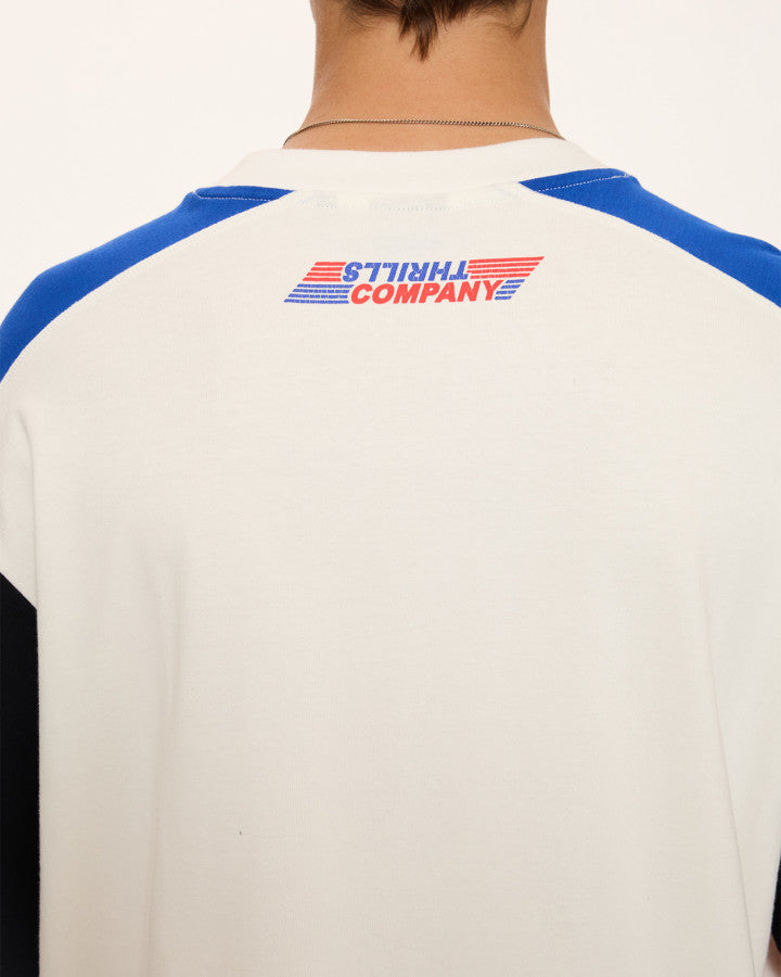 Thrills Rapid Fire Panel Box Fit Oversize Cropped Tee