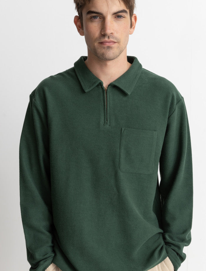 Rhythm Reverse Terry Quarter Zip