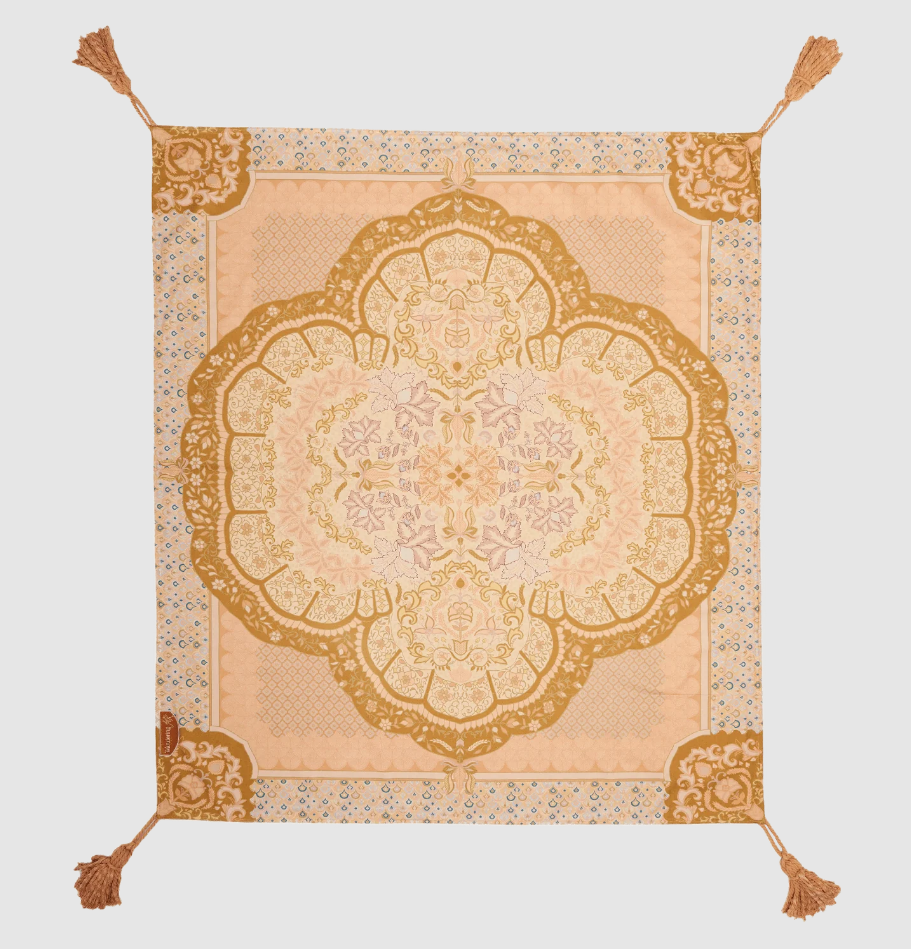 Wandering Folk Wild Peach Picnic Rug