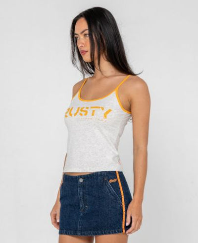 Rusty Tank Girl Contrast Staple Singlet