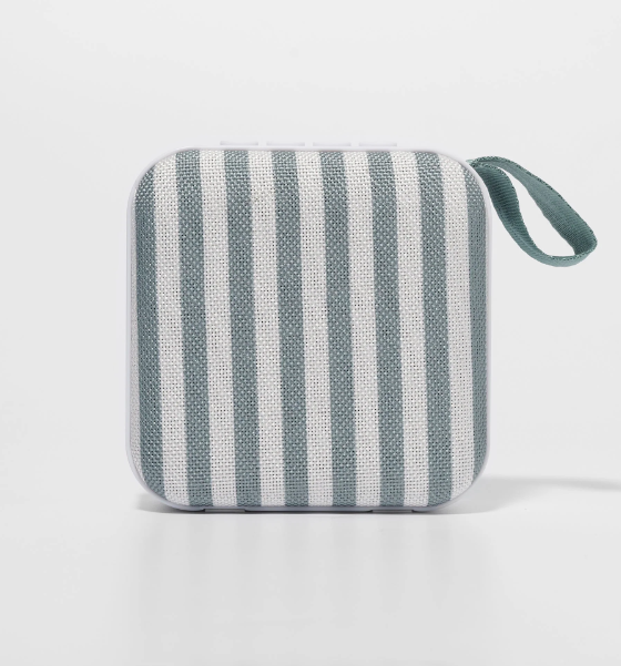 Sunnylife Portable Travel Speaker The Vacay Olive Stripe