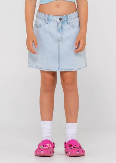 Rusty Mavericks Low Rise Denim Skirt Girls