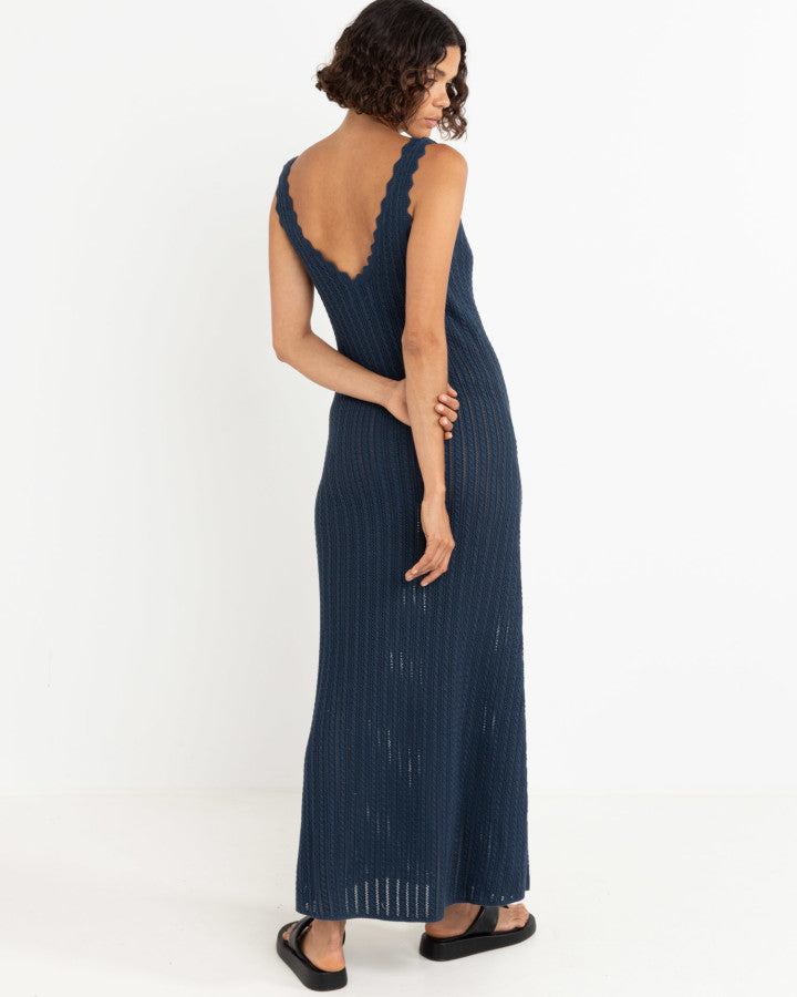 Rhythm Scallop Knit Maxi Dress