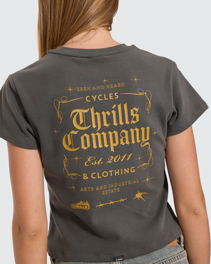 Thrills Seen &amp; Heard Mini Tee - Merch Black