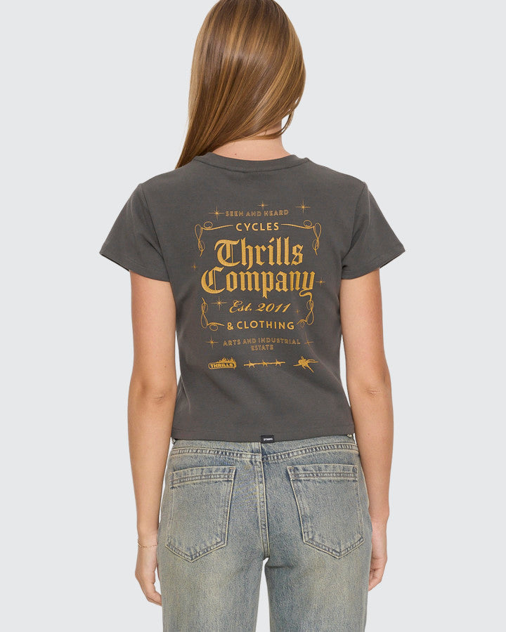 Thrills Seen &amp; Heard Mini Tee - Merch Black