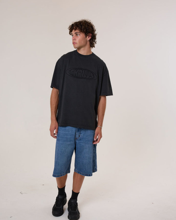 Thrills Shadowless Embro Oversize Box Fit Tee
