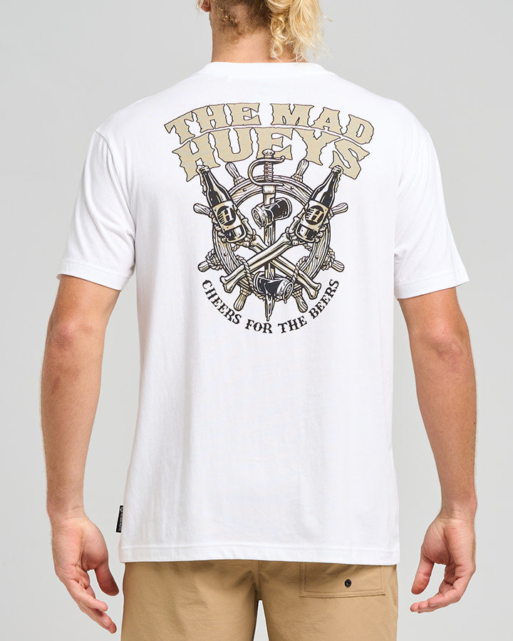 Mad Hueys Ship Wheel Beers SS Tee