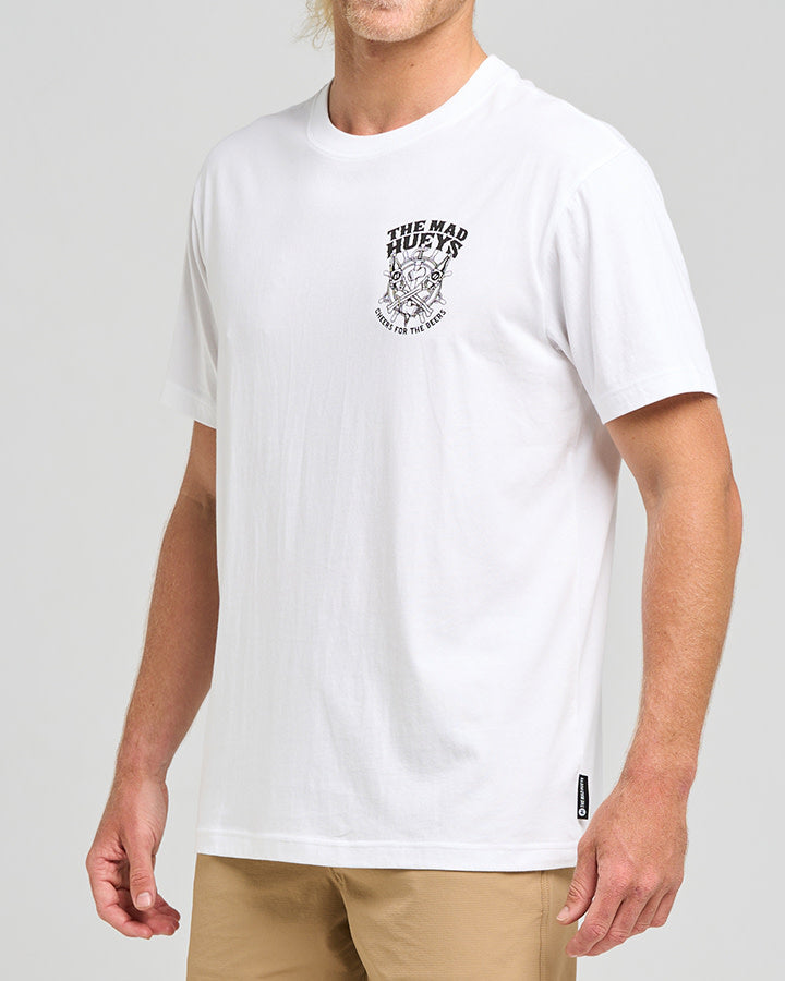 Mad Hueys Ship Wheel Beers SS Tee