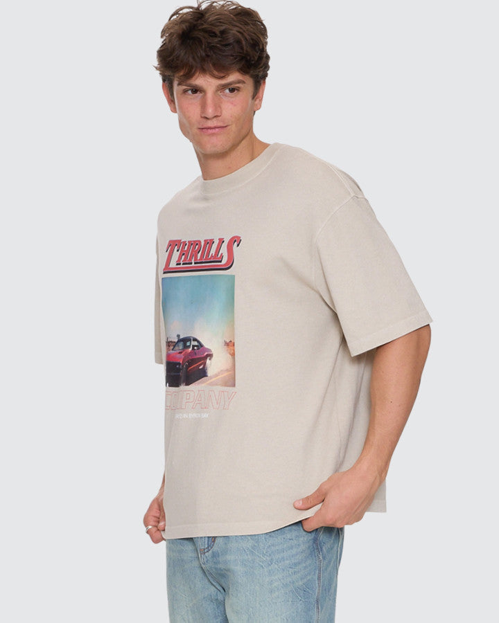 Thrills Skerrt Box Fit Oversize Cropped Tee