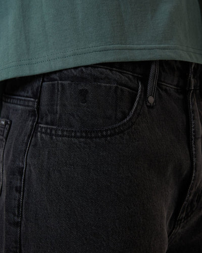 Thrills Slacker Denim Short - Ash Black
