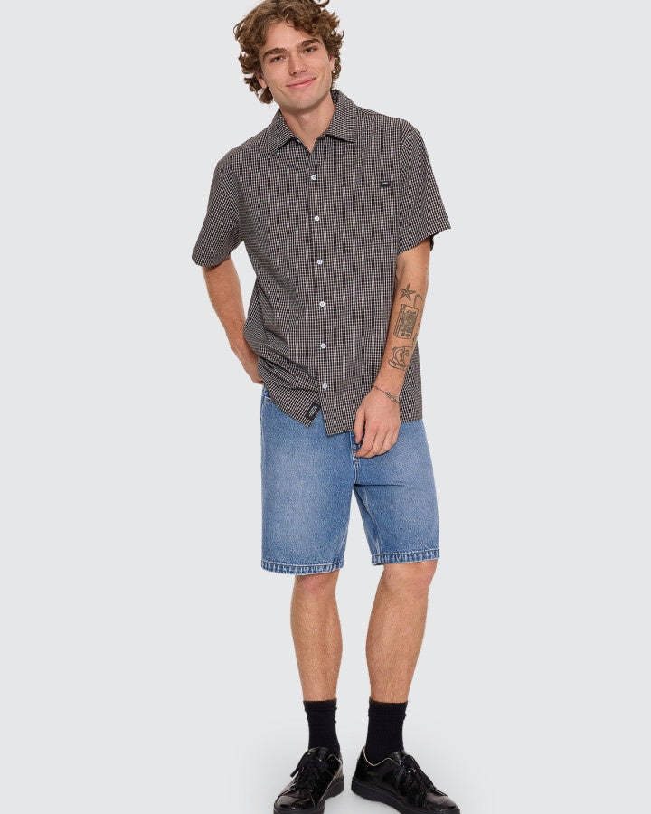 Thrills Slacker Relaxed Denim Short - Faded