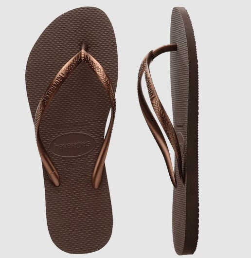 Havaianas Slim Metallic Dark Brown