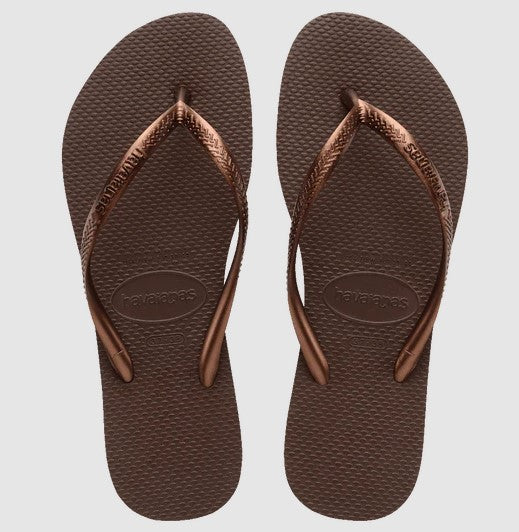 Havaianas Slim Metallic Dark Brown