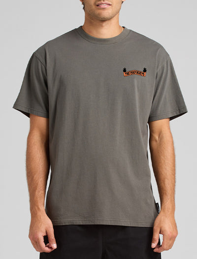 The Mad Hueys Smoked Salmon | Oversized SS Tee - Charcoal