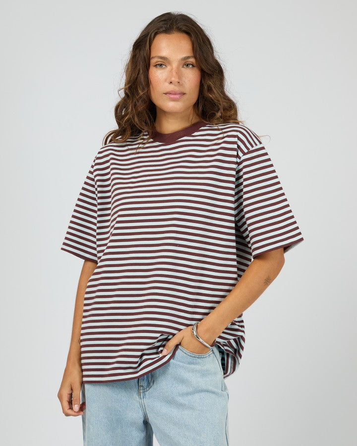 Silent Theory Stripe Short Sleeve Tee