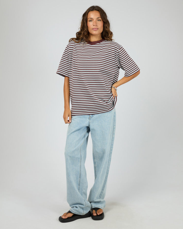 Silent Theory Stripe Short Sleeve Tee