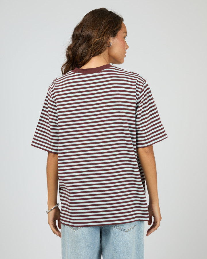 Silent Theory Stripe Short Sleeve Tee