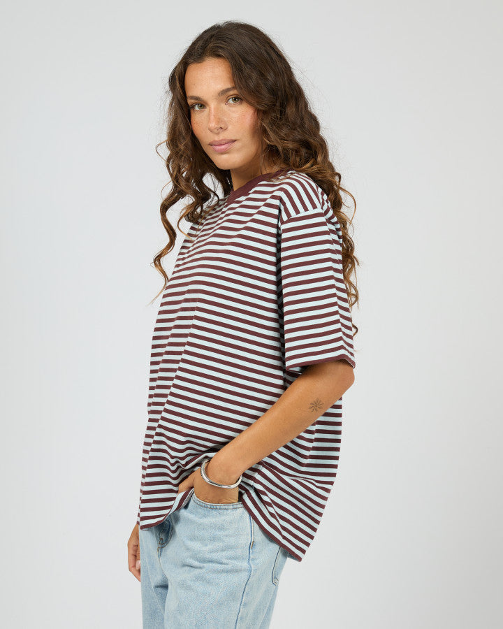 Silent Theory Stripe Short Sleeve Tee