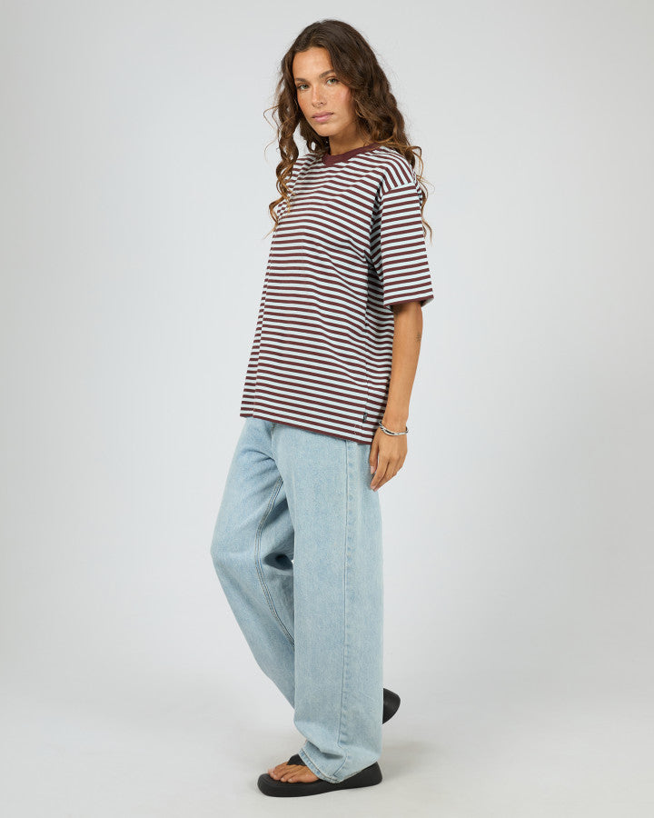 Silent Theory Stripe Short Sleeve Tee