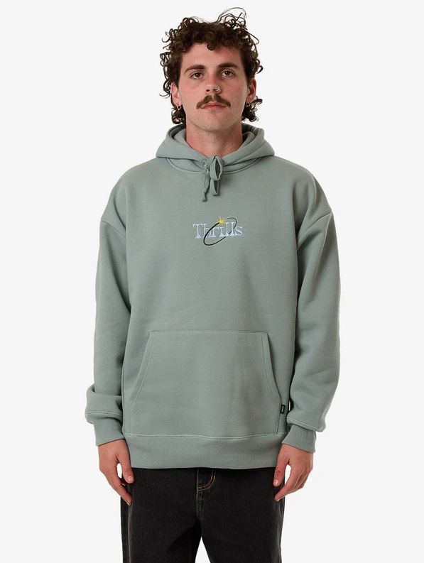 Thrills Ambient Connections Slouch Pull On Hood - Chinois Green