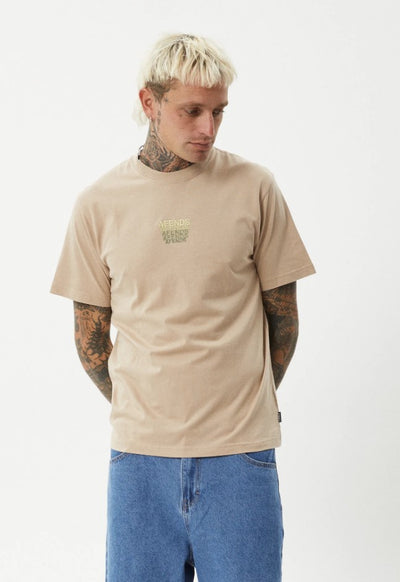 Afends Repeat - Retro Fit Tee - Taupe