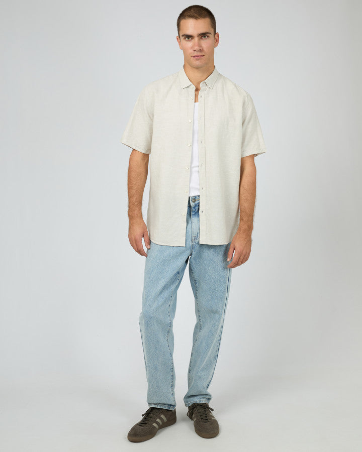 Silent Theory Textured Linen SS Shirt