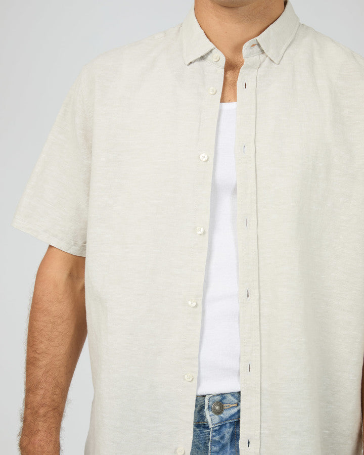 Silent Theory Textured Linen SS Shirt