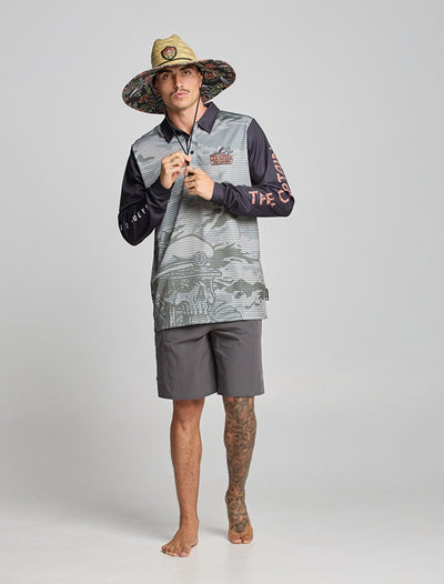 The Mad Hueys The Island Captain | Upf 50+ Fishing Jersey - Faded Dust