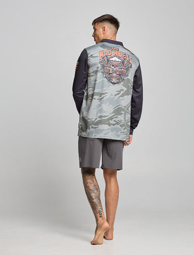 The Mad Hueys The Island Captain | Upf 50+ Fishing Jersey - Faded Dust