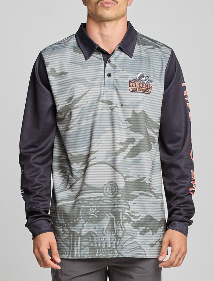 The Mad Hueys The Island Captain | Upf 50+ Fishing Jersey - Faded Dust