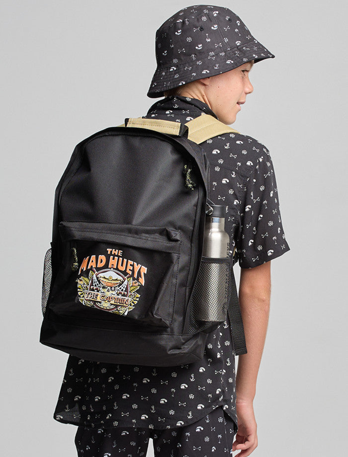 The Mad Hueys The Island Captain | Youth Back Pack - Black