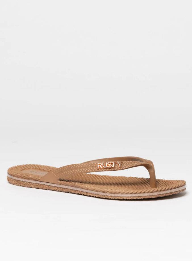 Rusty Flippin Thong Latte/Rose Gold