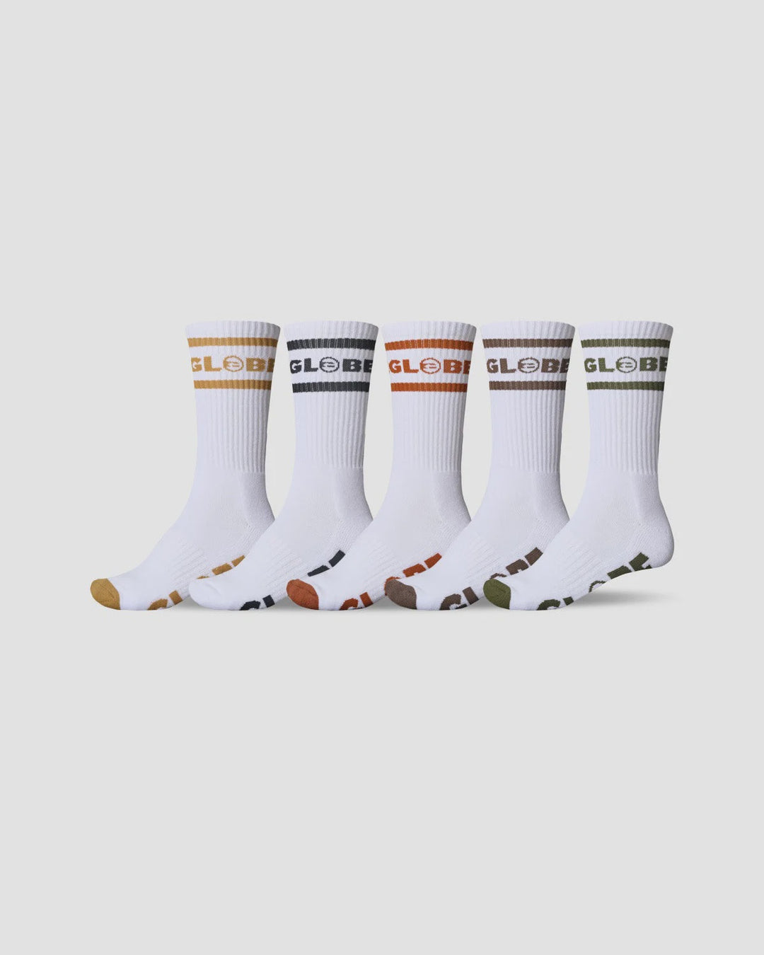 Globe Tilt Hi Crew Sock 5 Pack