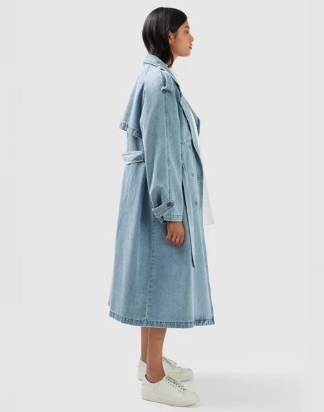 Belle &amp; Bloom Wild Skies Denim Trench