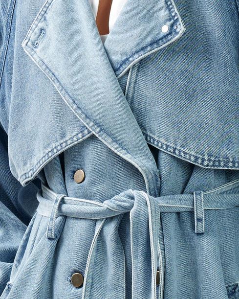 Belle &amp; Bloom Wild Skies Denim Trench