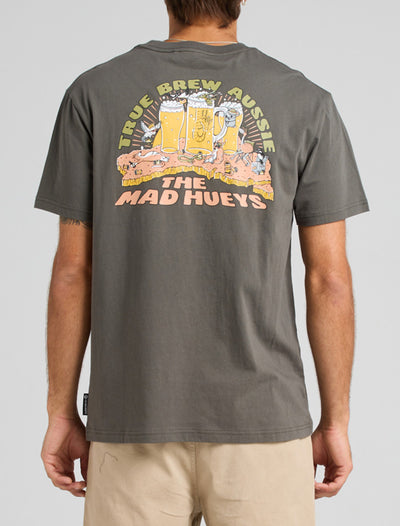 The Mad Hueys True Brew | SS Tee - Charcoal