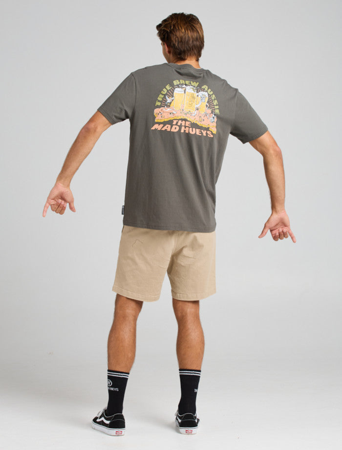 The Mad Hueys True Brew | SS Tee - Charcoal