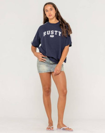 Rusty All Saint Collegiate Og Oversize Tee