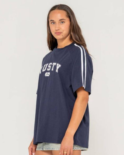 Rusty All Saint Collegiate Og Oversize Tee