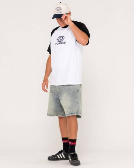Rusty Wagwan Raglan Short Sleeve Tee