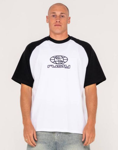 Rusty Wagwan Raglan Short Sleeve Tee