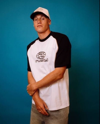 Rusty Wagwan Raglan Short Sleeve Tee