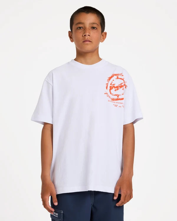 Billabong Boys Spec Blast SS - White