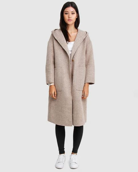 Belle &amp; Bloom Walk This Way Wool Blend Oversized Coat