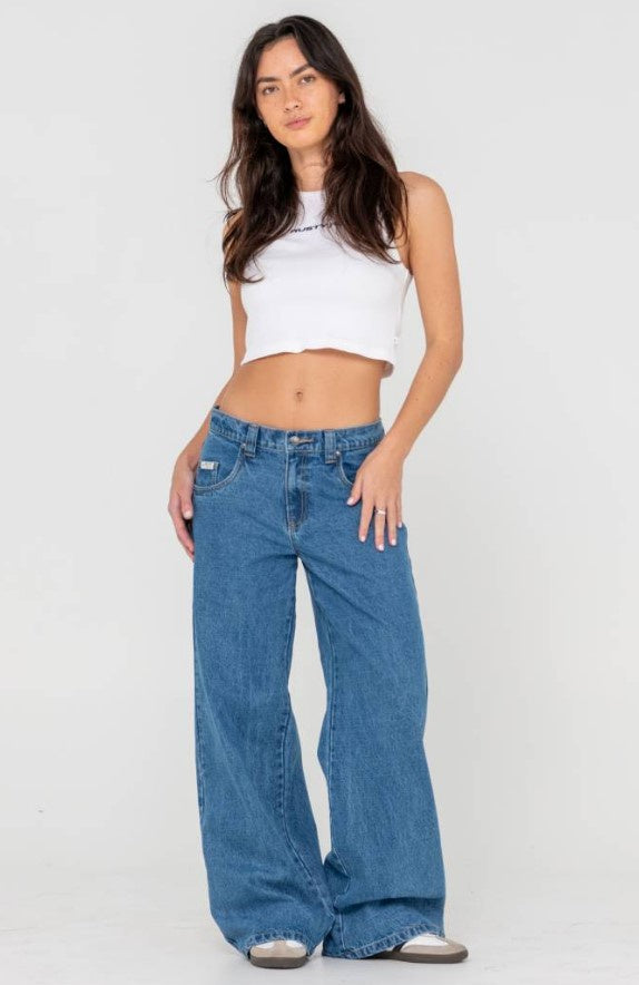 Rusty Wendy Wide Low Rise Denim Jean