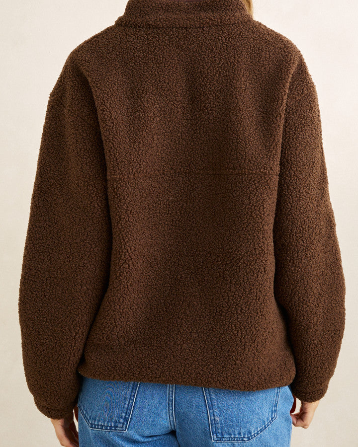 Rhythm Zip Through Sherpa Fleece