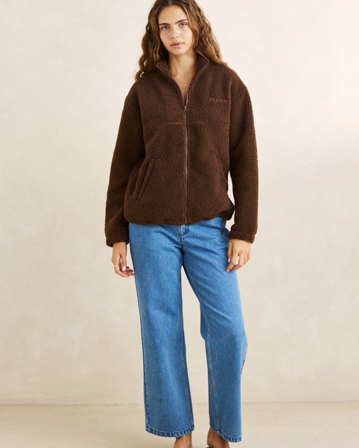 Rhythm Zip Through Sherpa Fleece